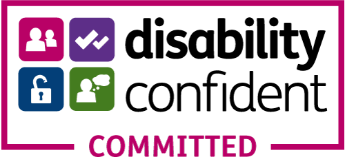 The disability confident committed logo